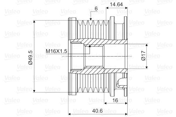 VALEO588014-Alternatör Kasnağı