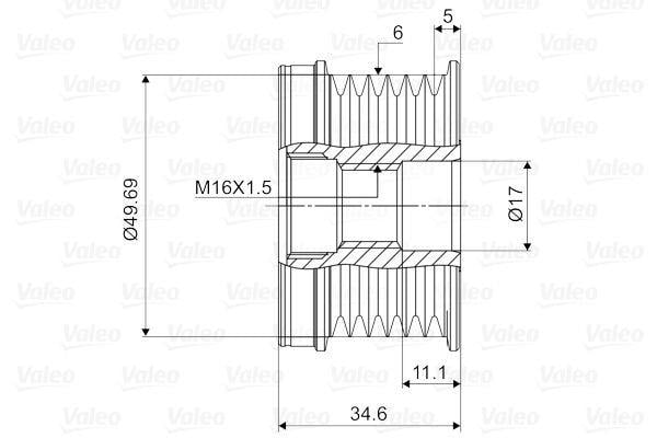 VALEO588018-Alternatör Kasnağı