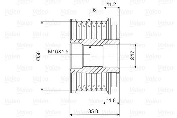 VALEO588019-Alternatör Kasnağı