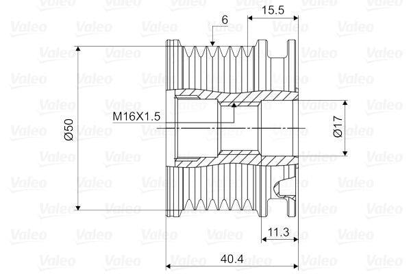 VALEO588020-Alternatör Kasnağı