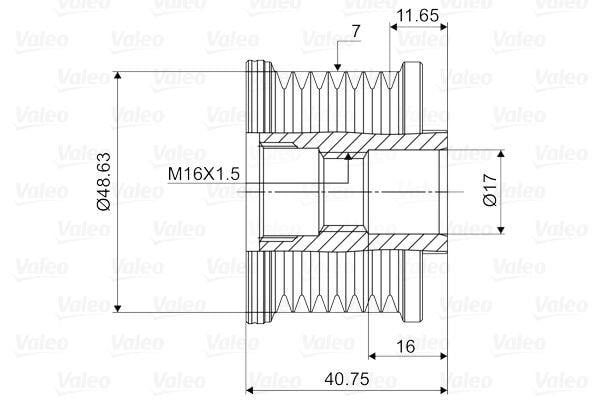 VALEO588027-Alternatör Kasnağı