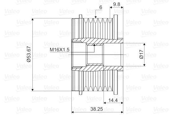 VALEO588028-Alternatör Kasnağı