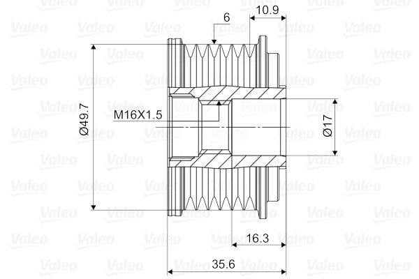 VALEO588030-Alternatör Kasnağı
