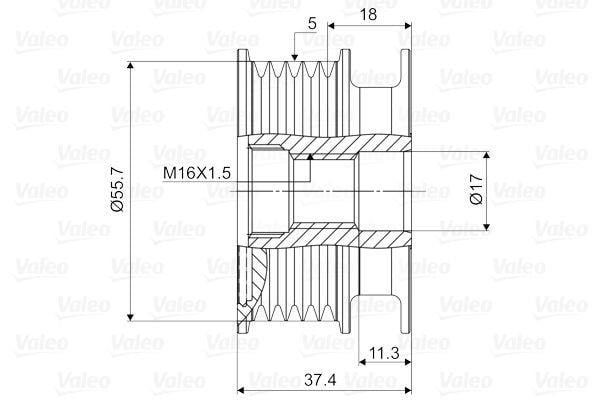 VALEO588034-Alternatör Kasnağı