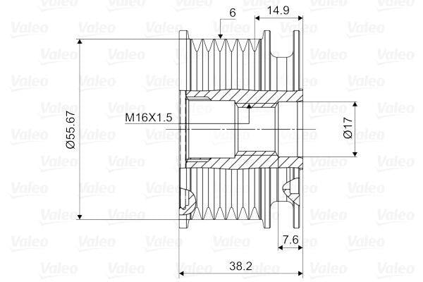 VALEO588044-Alternatör Kasnağı