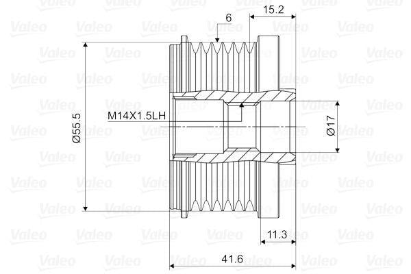 VALEO588047-Alternatör Kasnağı