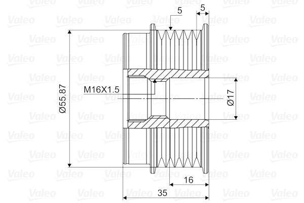 VALEO588051-Alternatör Kasnağı