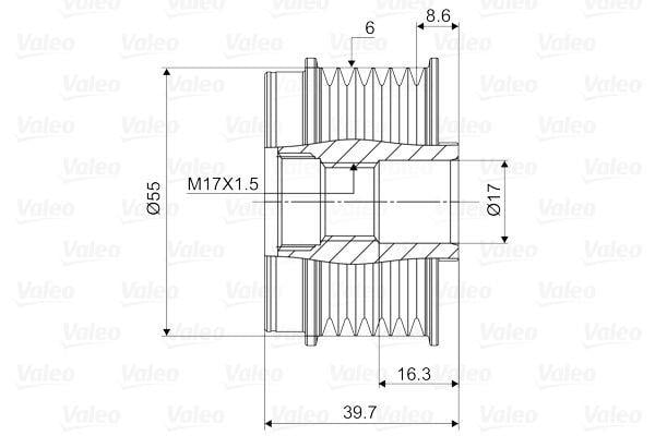 VALEO588058-Alternatör Kasnağı