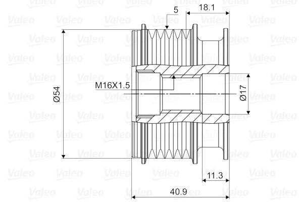 VALEO588064-Alternatör Kasnağı