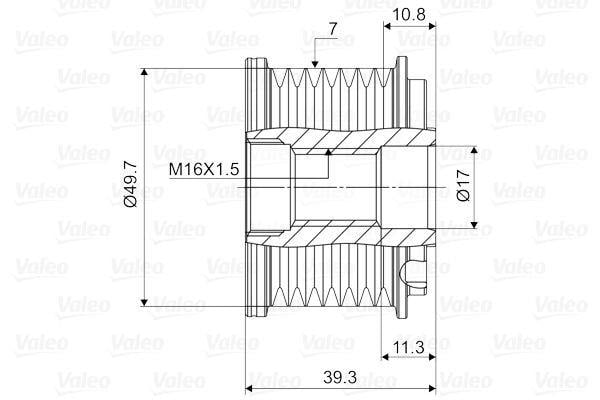 VALEO588072-Alternatör Kasnağı