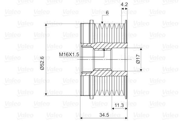 VALEO588074-Alternatör Kasnağı