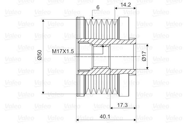 VALEO588081-Alternatör Kasnağı