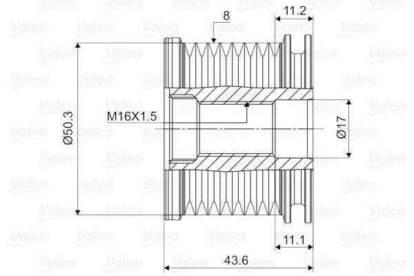 VALEO588090-Alternatör Kasnağı