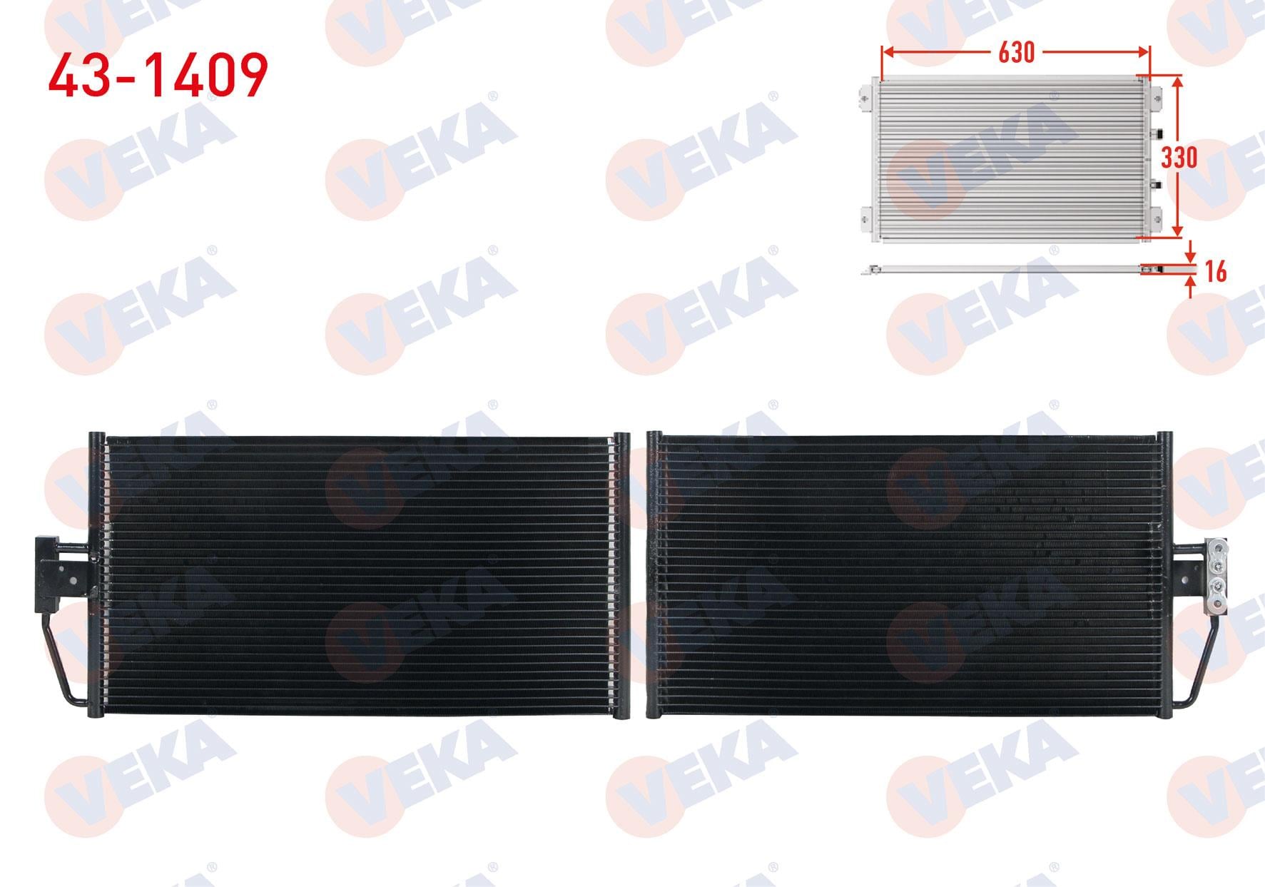 VEKA431409-Klima Radyatörü (Kondenser)