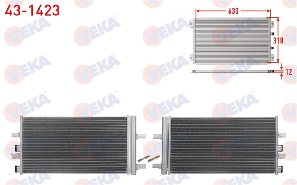 VEKA431423-Klima Radyatörü (Kondenser)