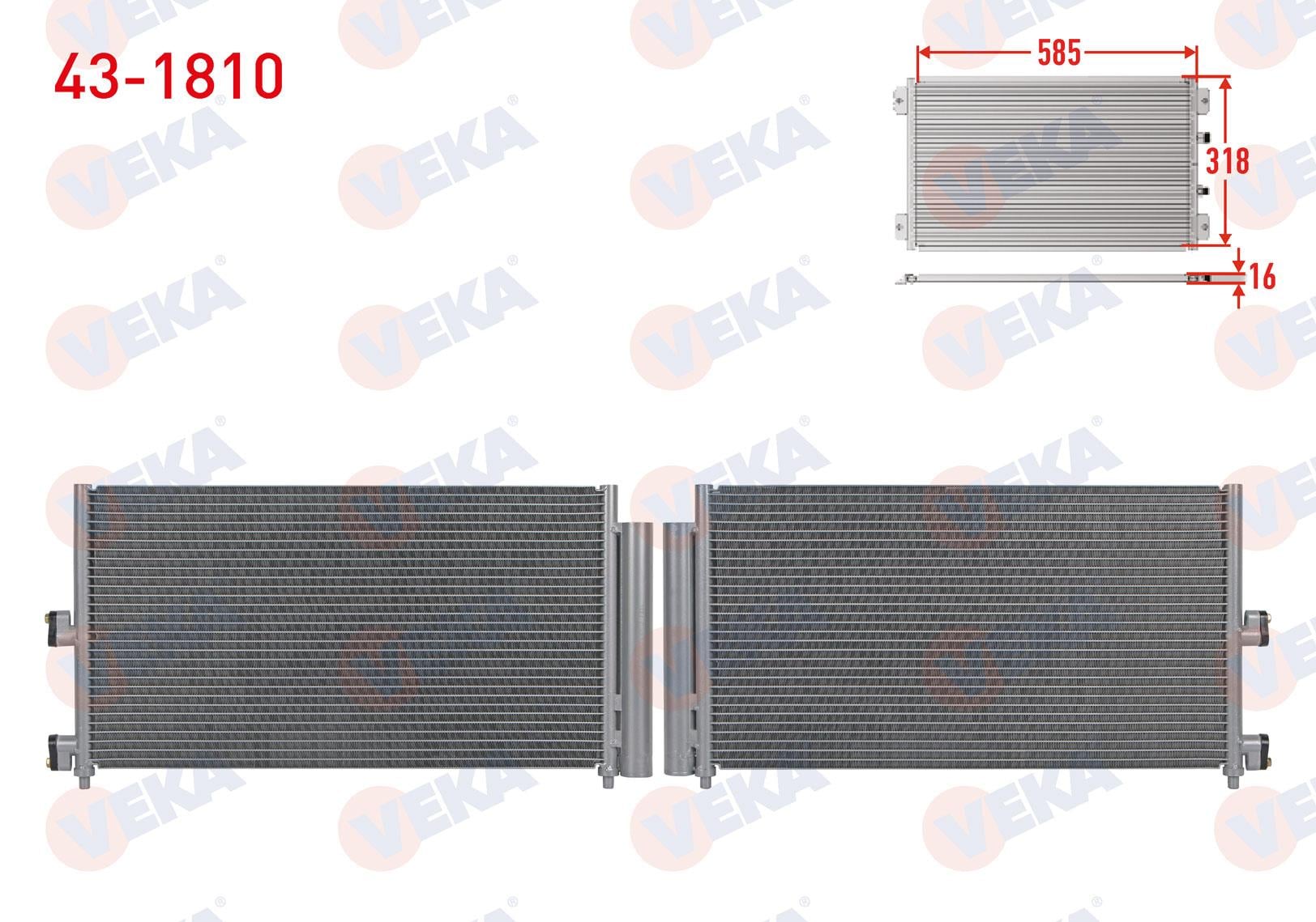 VEKA431810-Klima Radyatörü (Kondenser)