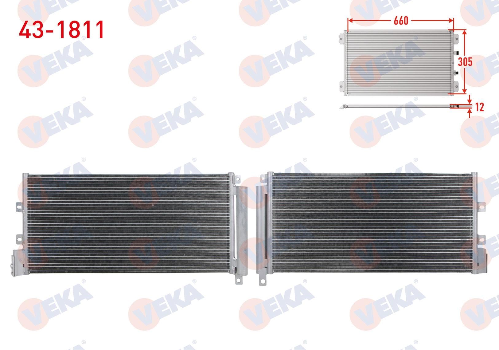 VEKA431811-Klima Radyatörü (Kondenser)