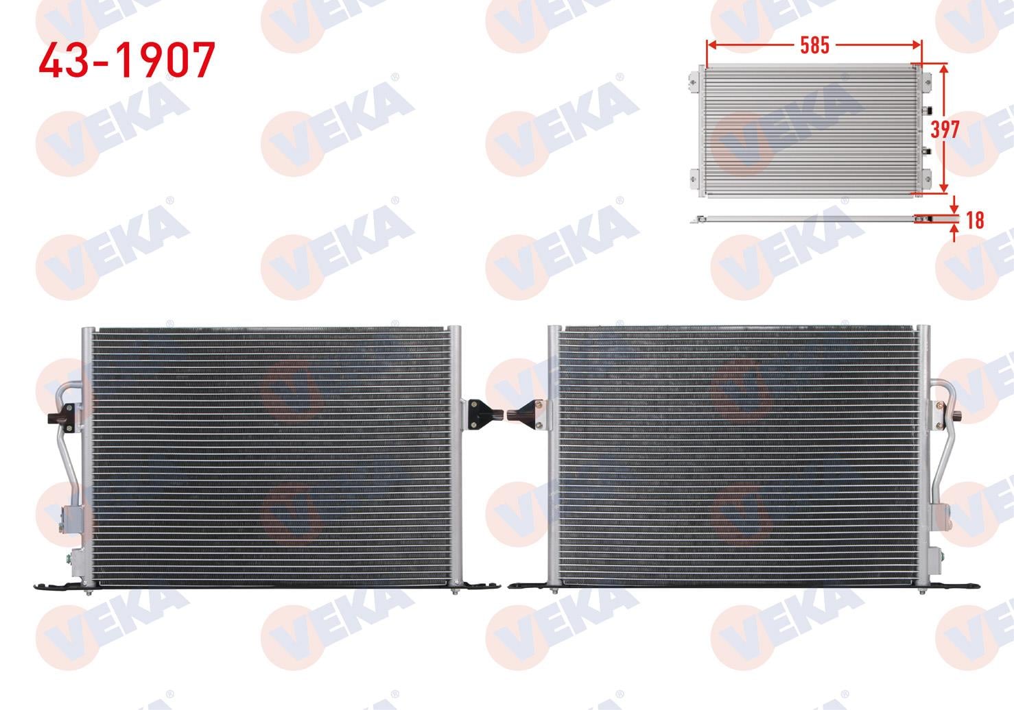 VEKA431907-Klima Radyatörü (Kondenser)