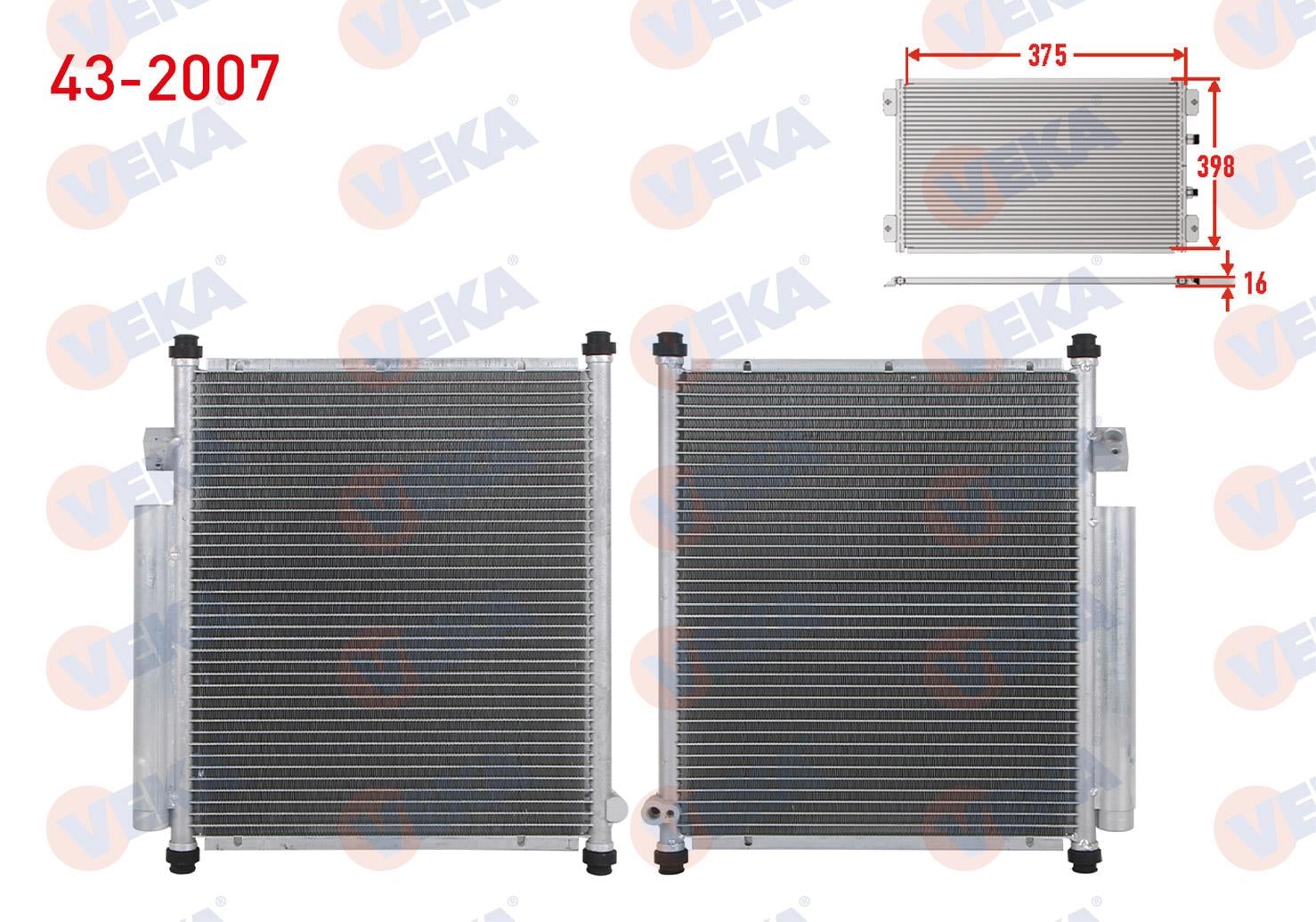VEKA432007-Klima Radyatörü (Kondenser)
