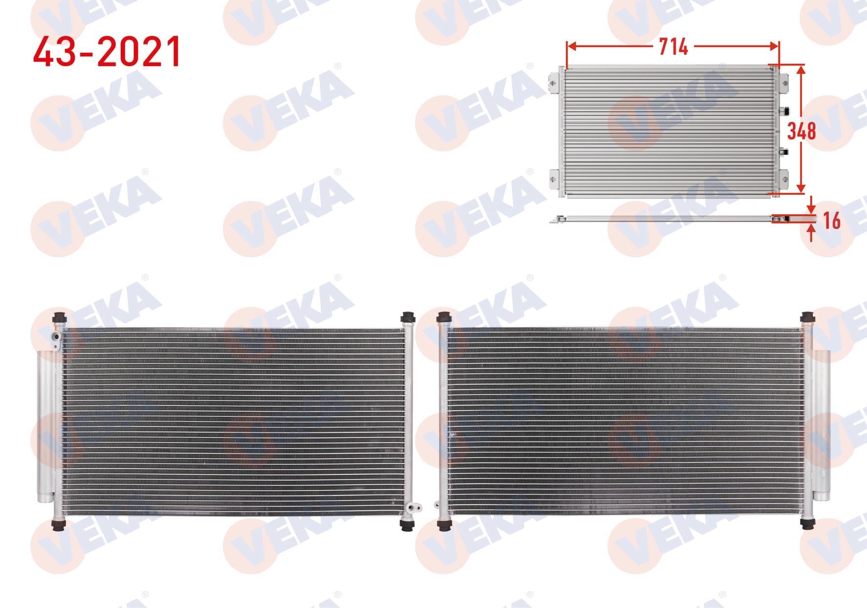 VEKA432021-Klima Radyatörü (Kondenser)