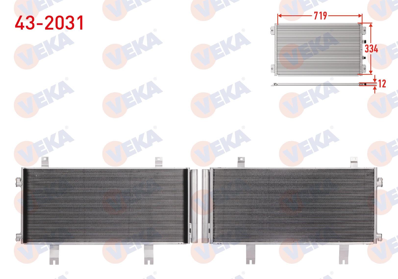 VEKA432031-Klima Radyatörü (Kondenser)
