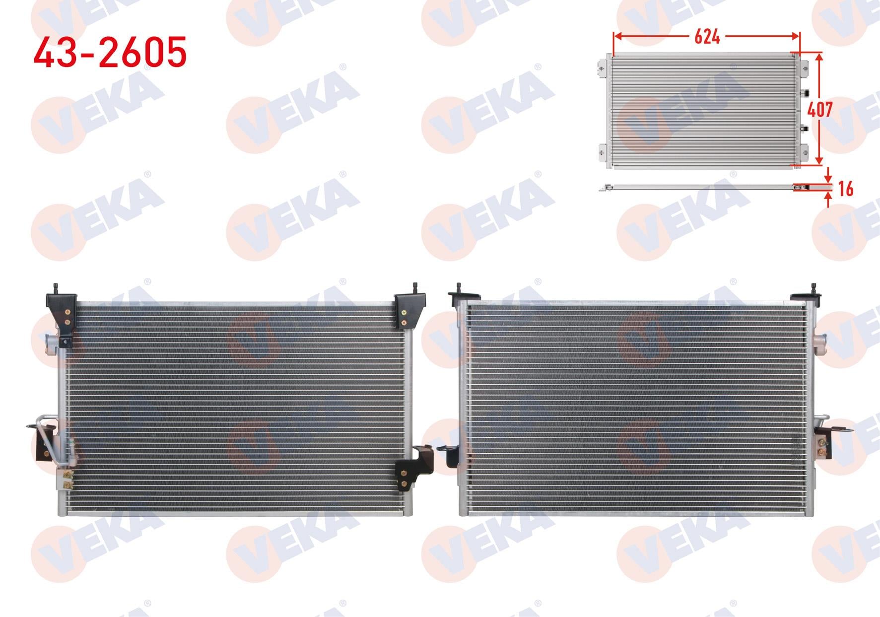 VEKA432605-Klima Radyatörü (Kondenser)