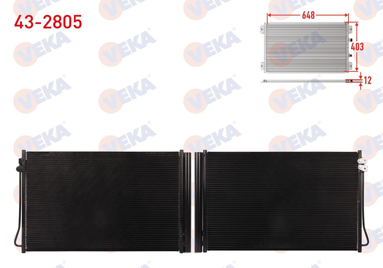 VEKA432805-Klima Radyatörü (Kondenser)