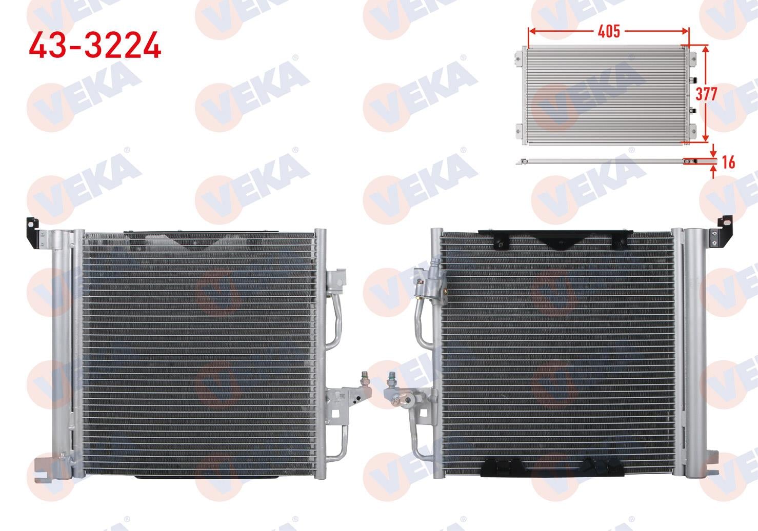 VEKA433224-Klima Radyatörü (Kondenser)