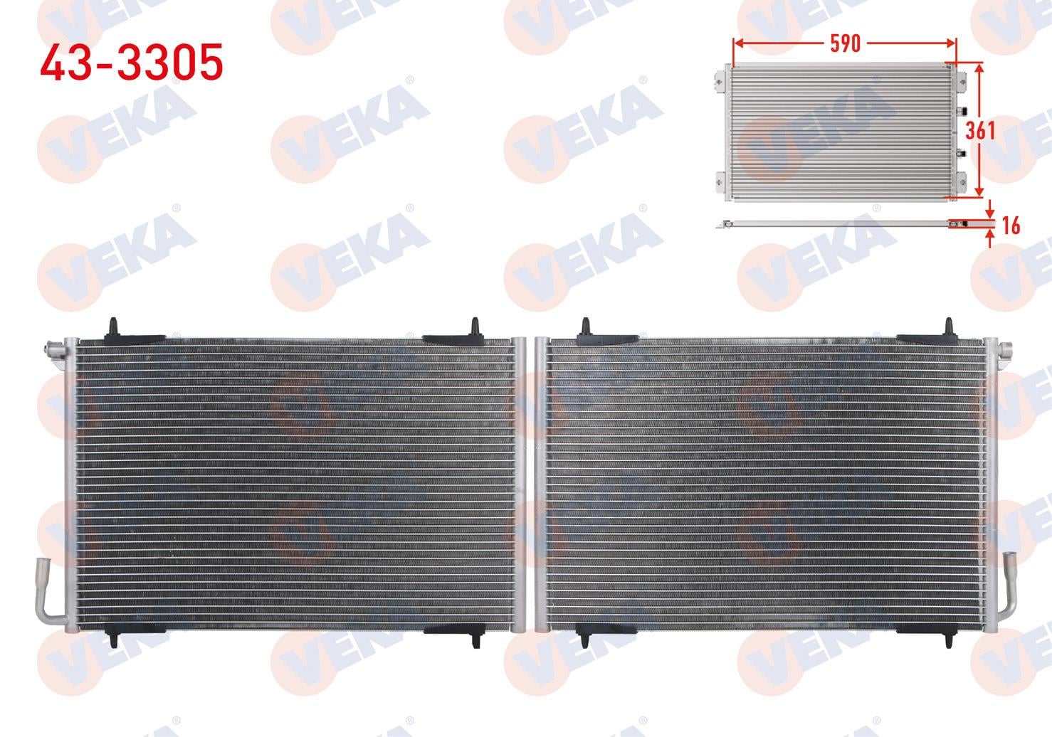 VEKA433305 -Klima Radyatörü (Kondenser)