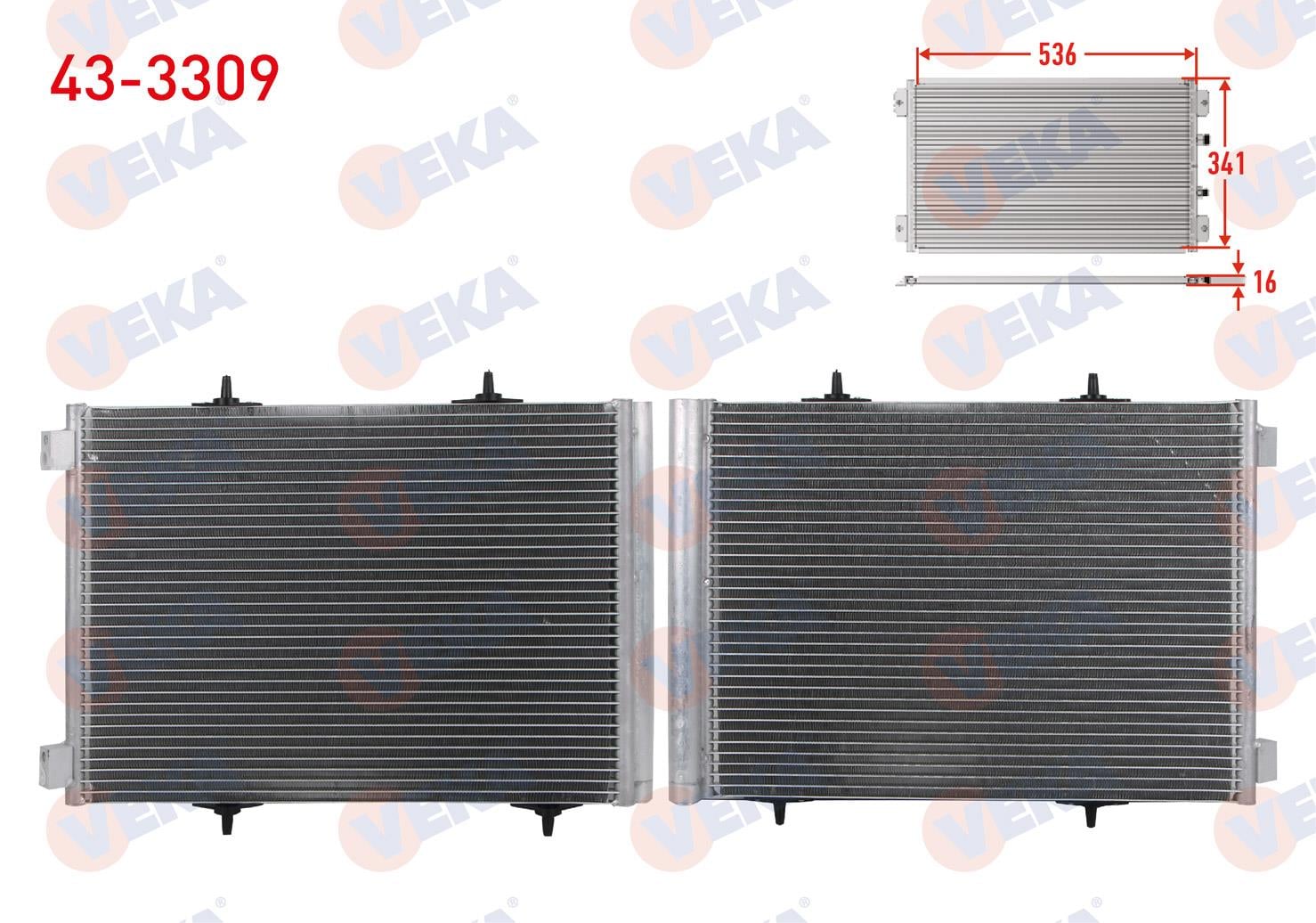 VEKA433309-Klima Radyatörü (Kondenser)