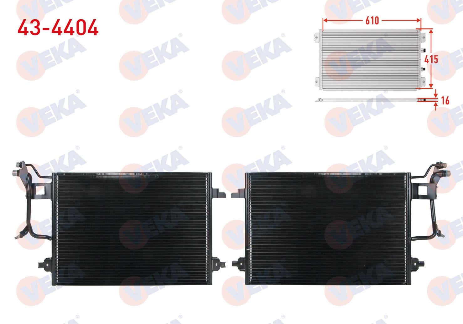 VEKA434404-Klima Radyatörü (Kondenser)