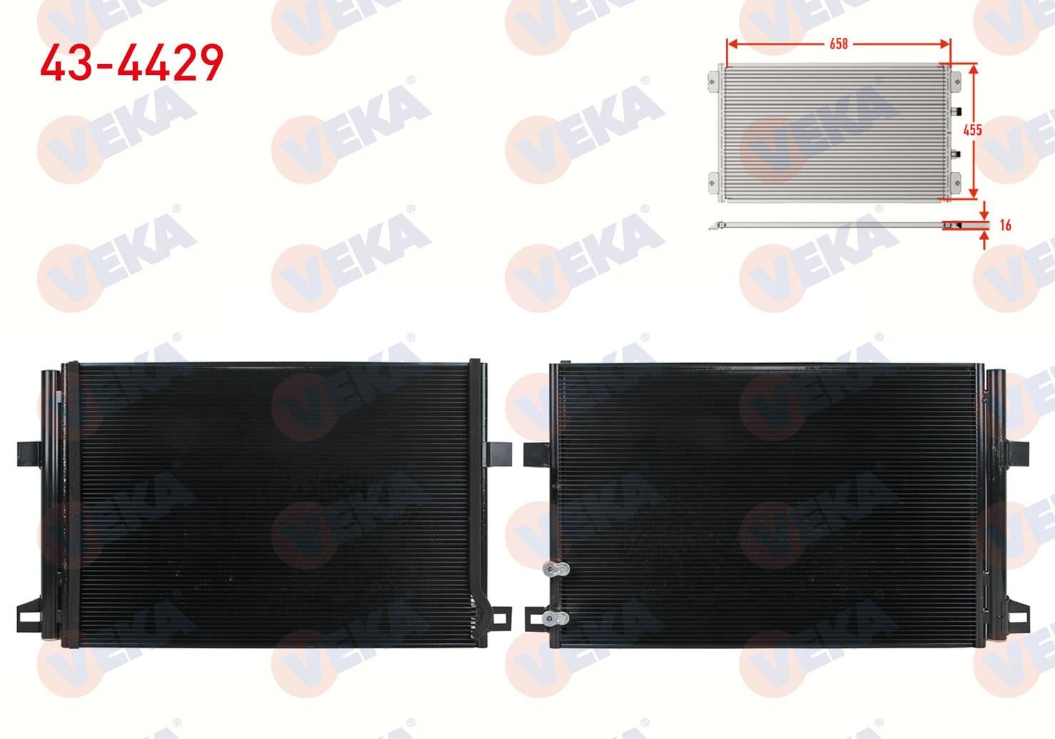 VEKA434429-Klima Radyatörü (Kondenser)