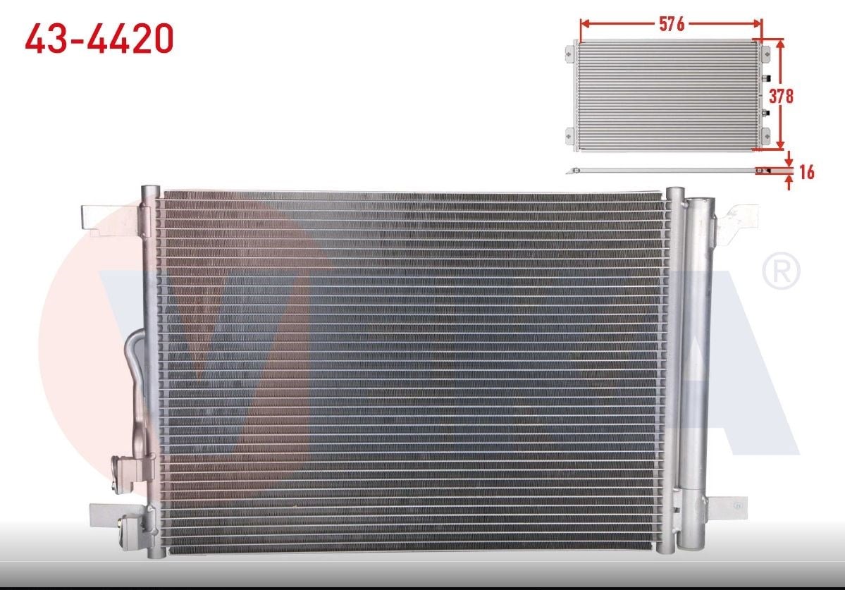 VEKA434436-Klima Radyatörü (Kondenser)