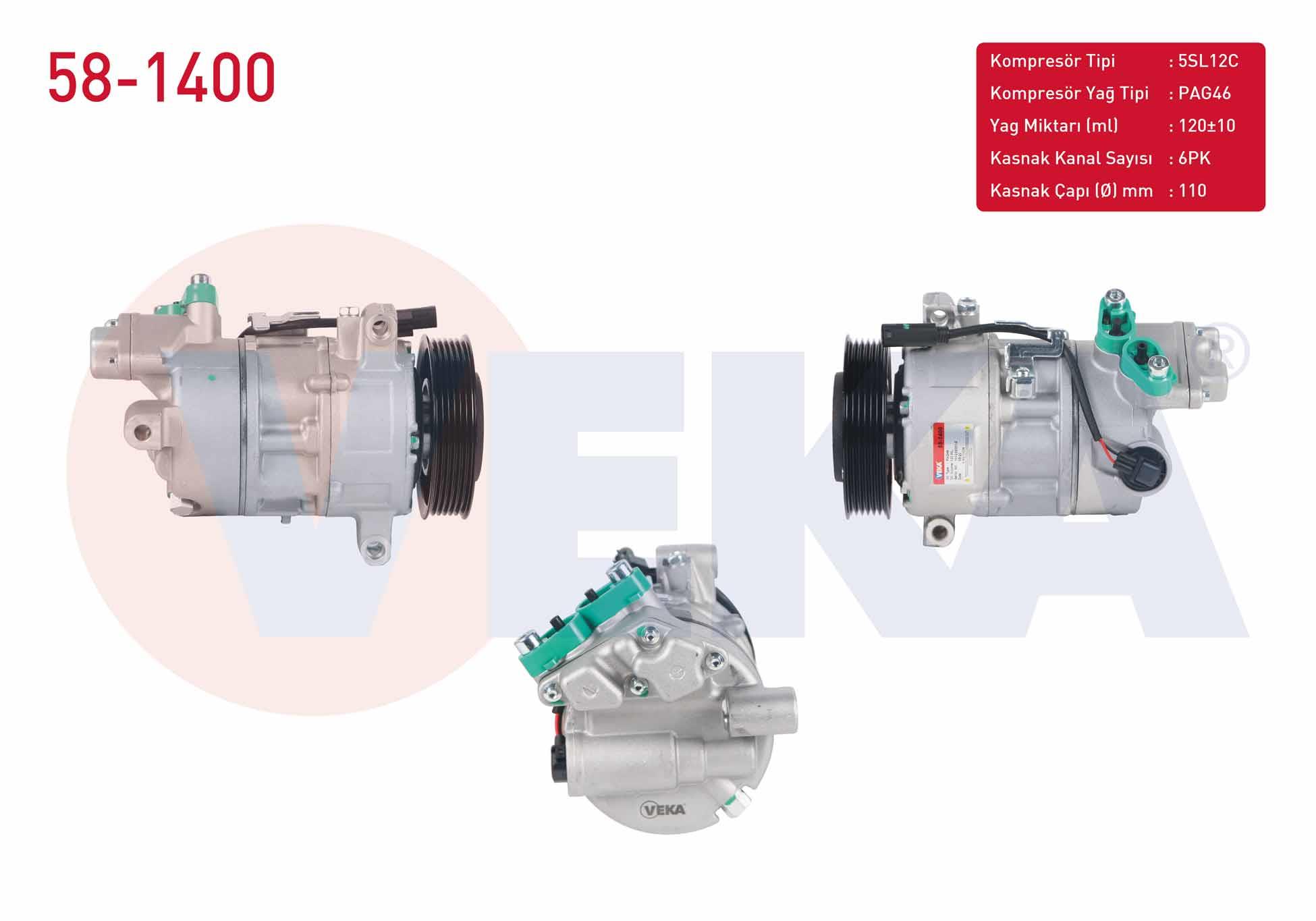 VEKA581400-Klima Kompresörleri