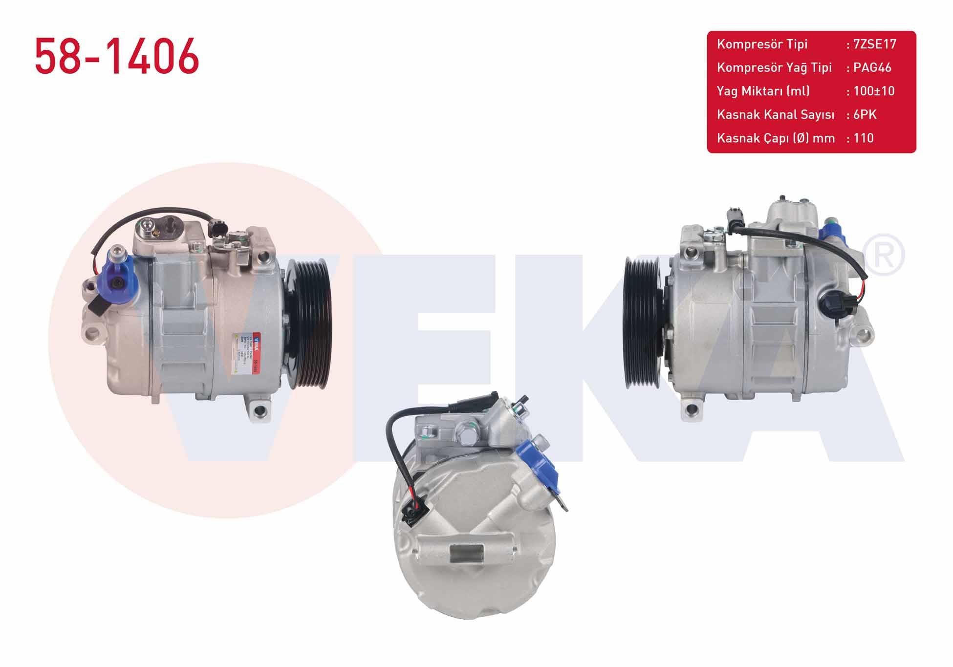 VEKA581406-Klima Kompresörleri