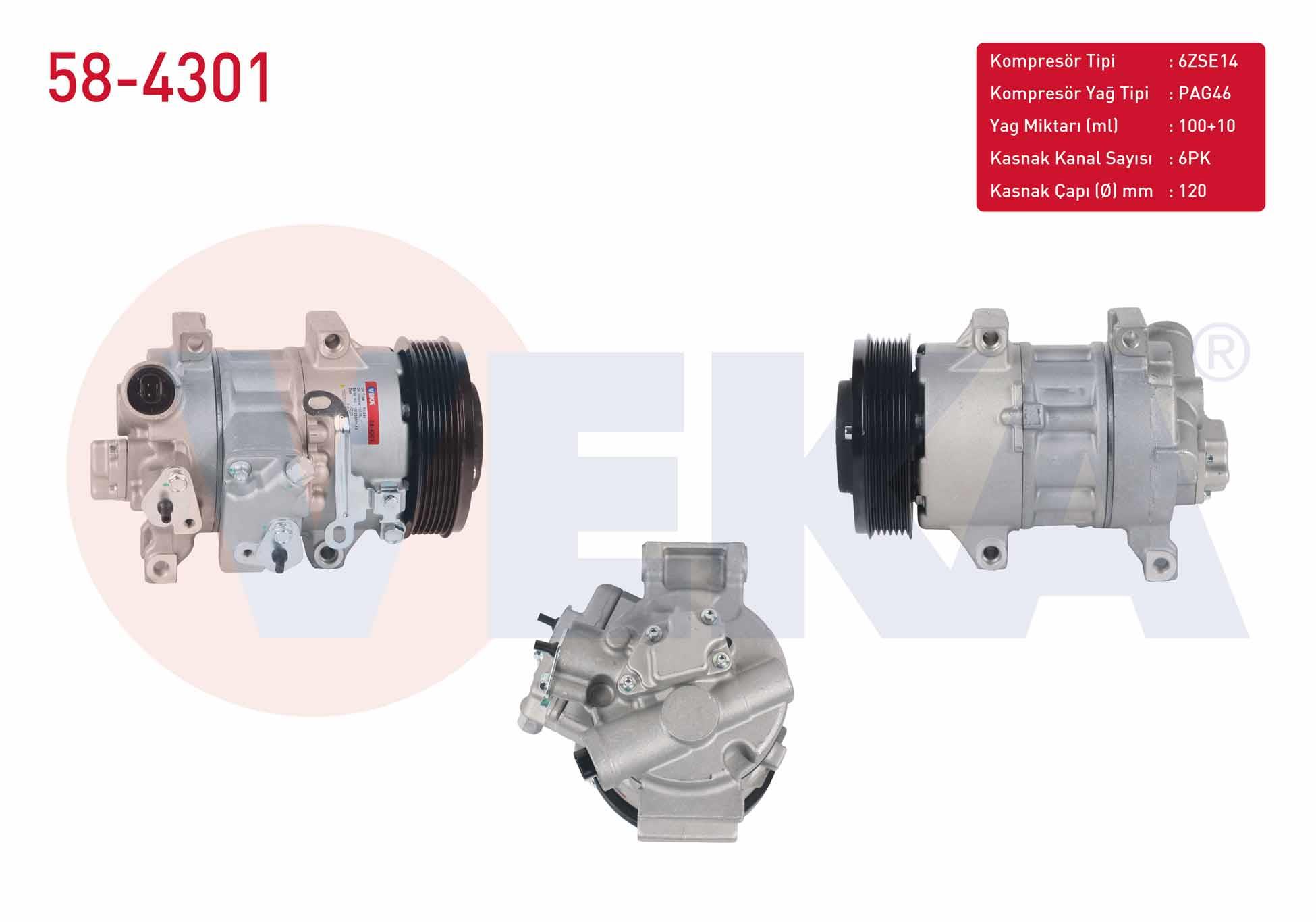 VEKA584301-Klima Kompresörleri