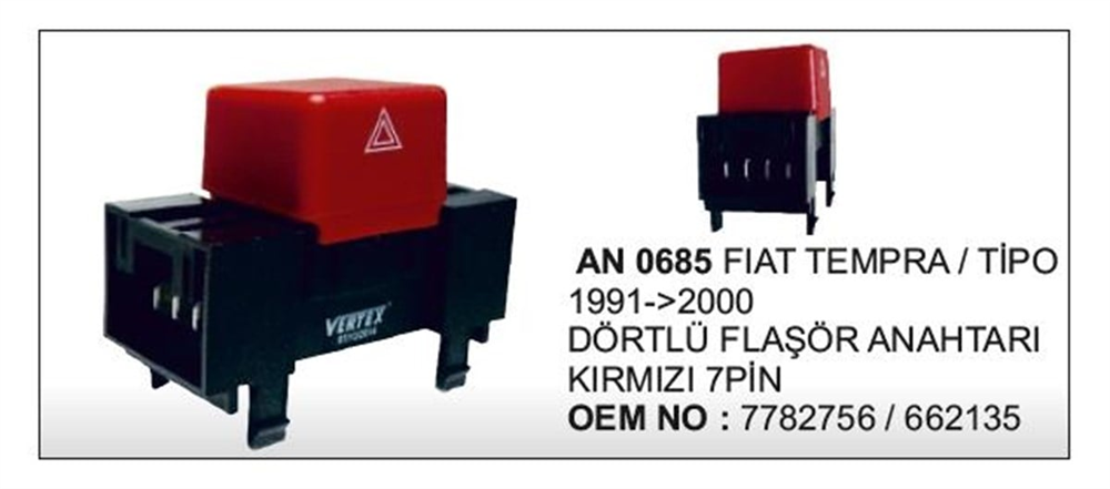 VERTEXAN0685-Cam Anahtarları