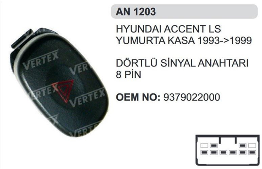 VERTEXAN1203-Cam Anahtarları