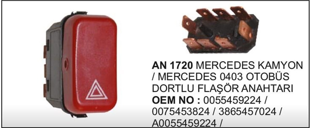 VERTEXAN1720-Cam Anahtarları