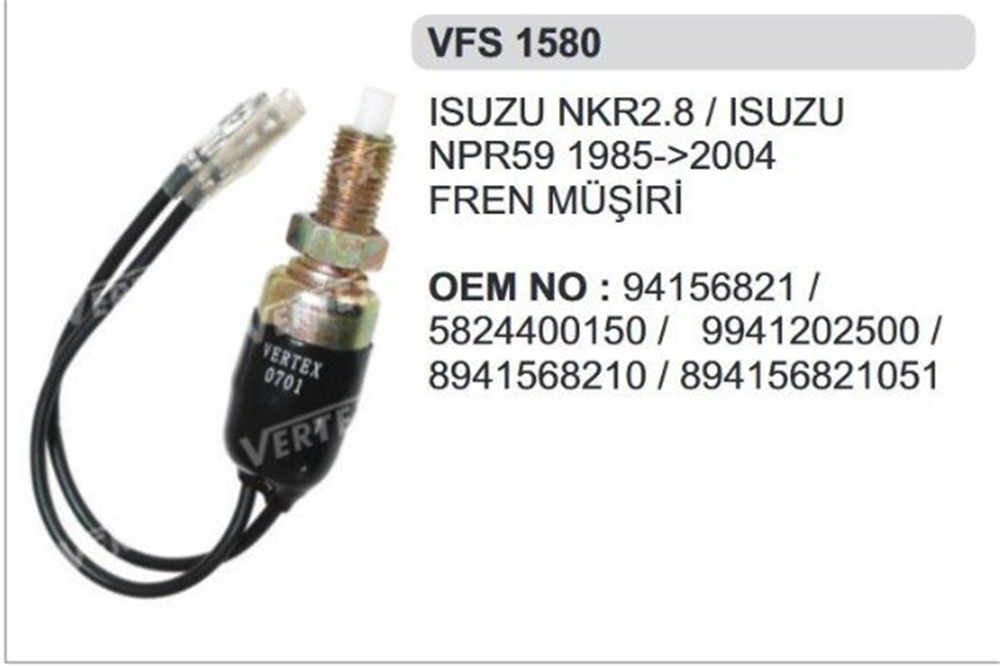 VERTEXVFS1580-Fren Müşürü
