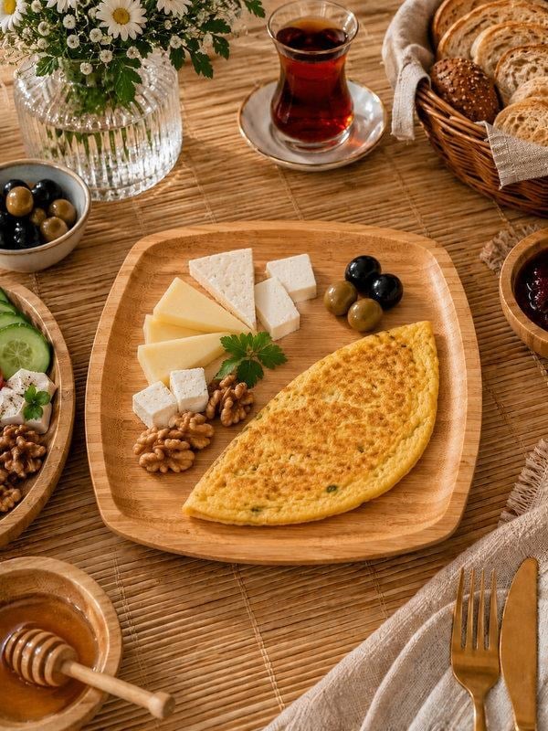 Bambu Penne Servis Tabak 25 Cm