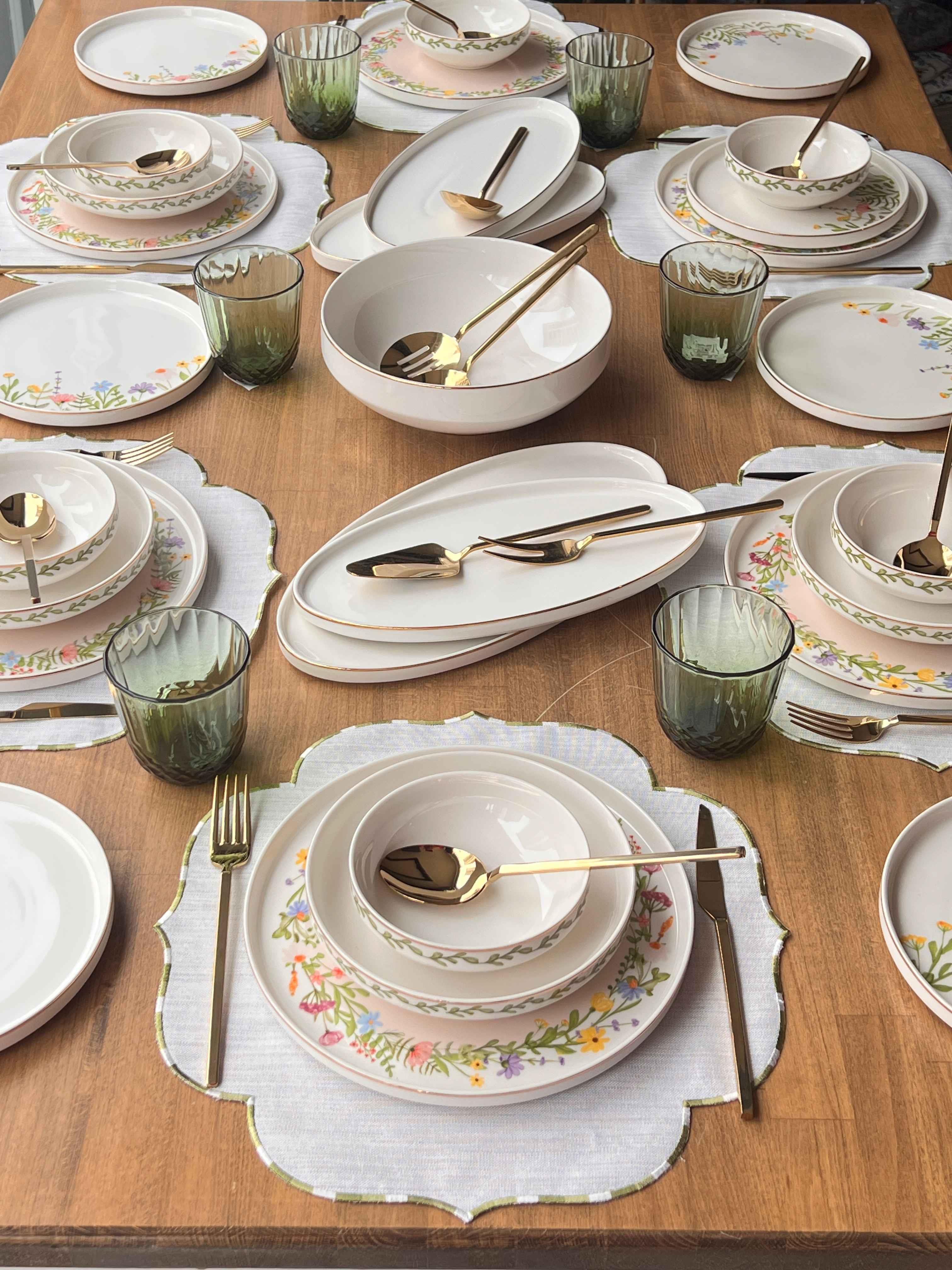 Yemek Takımı Modern Spring 88 Parça 6 Kişilik