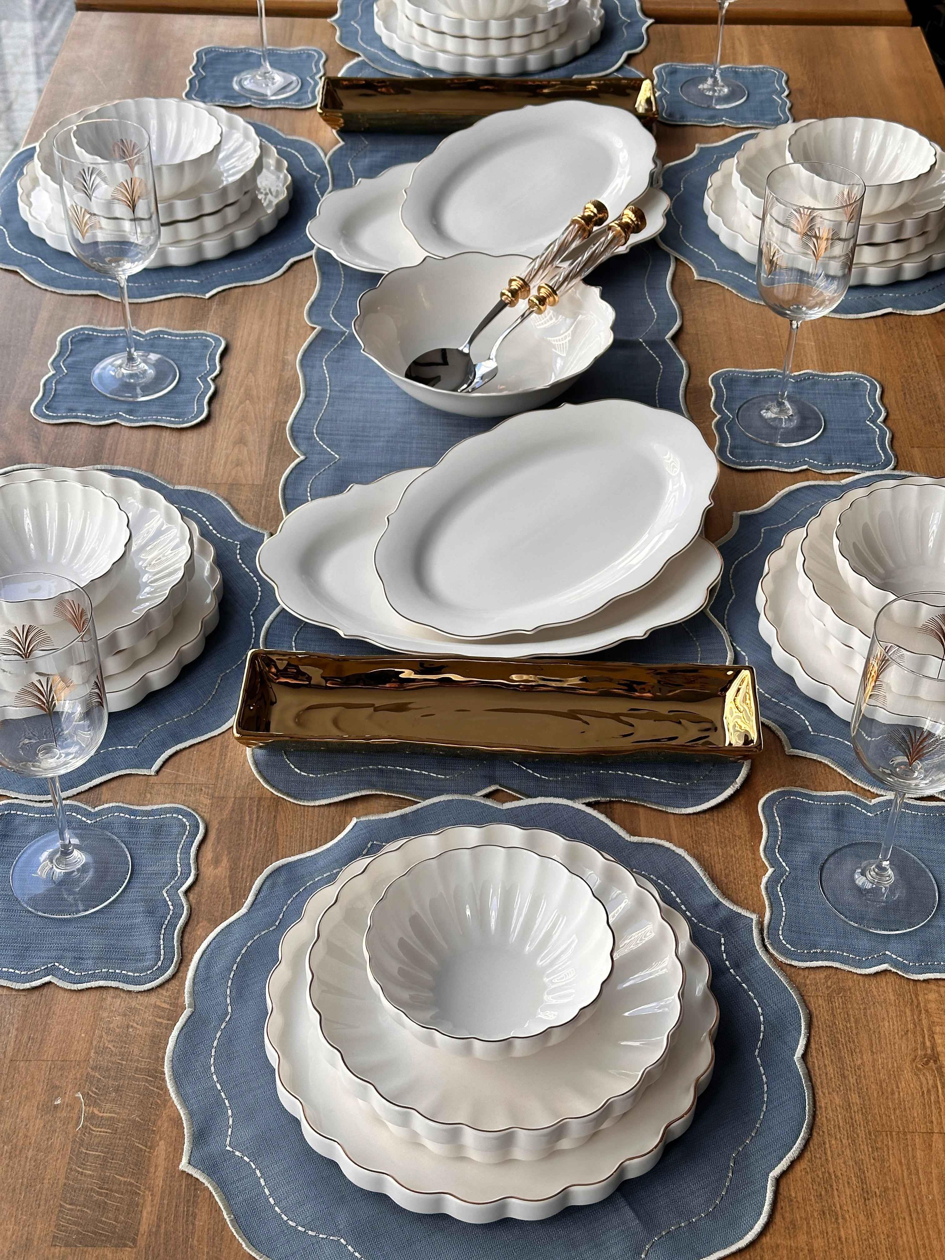 Yemek Takımı Royal Charme Twist Gold 52 Parça 6 Kişilik