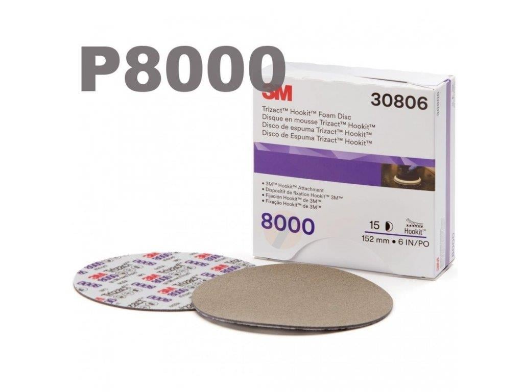 3M™ 30806 Trizact™ Hookit™ P8000 Finisaj Diski – 150MM