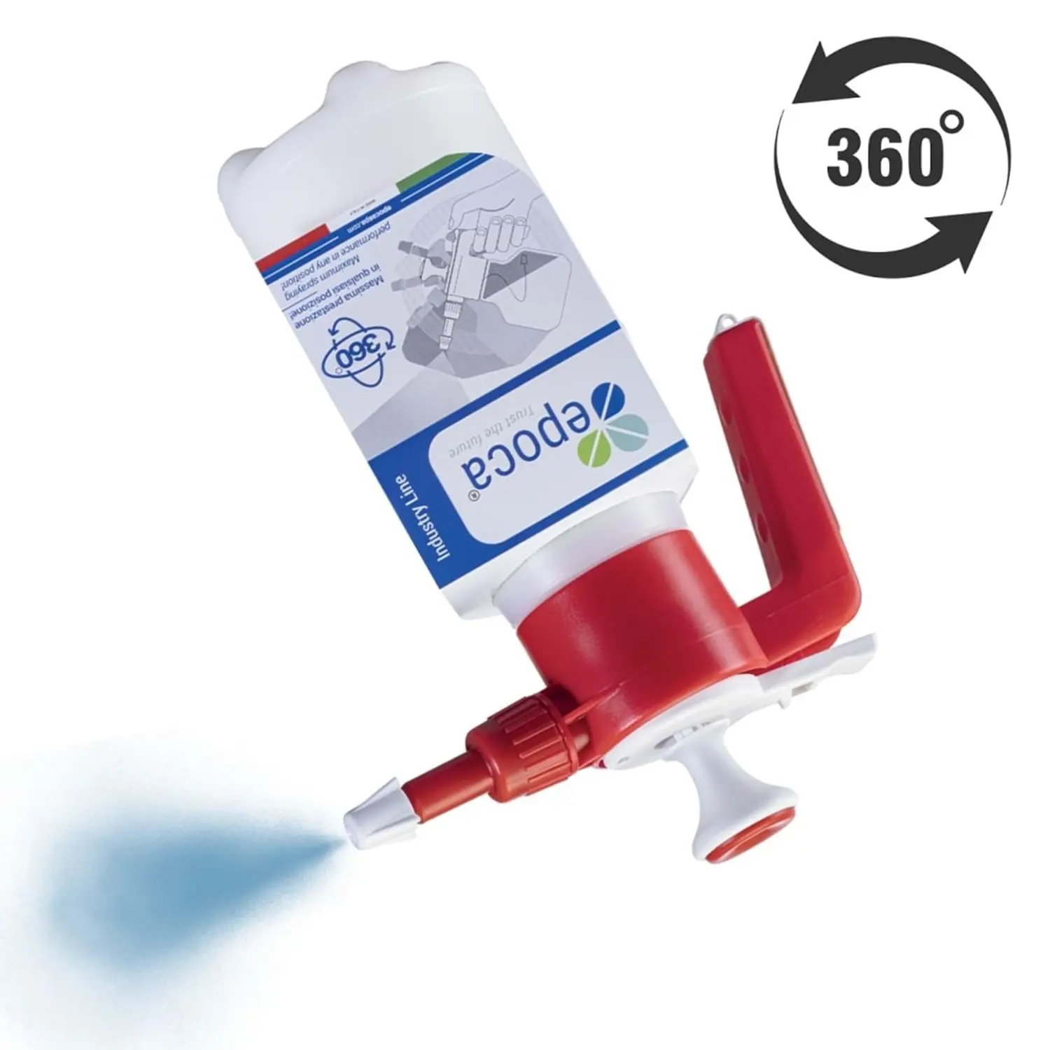 EPOCA EP TEC 360° Kimyasal Dayanımlı Basınçlı Pompa 1.3 Litre | Profesyonel Foamer & Sprey PompasıEPOCAEPOCA360