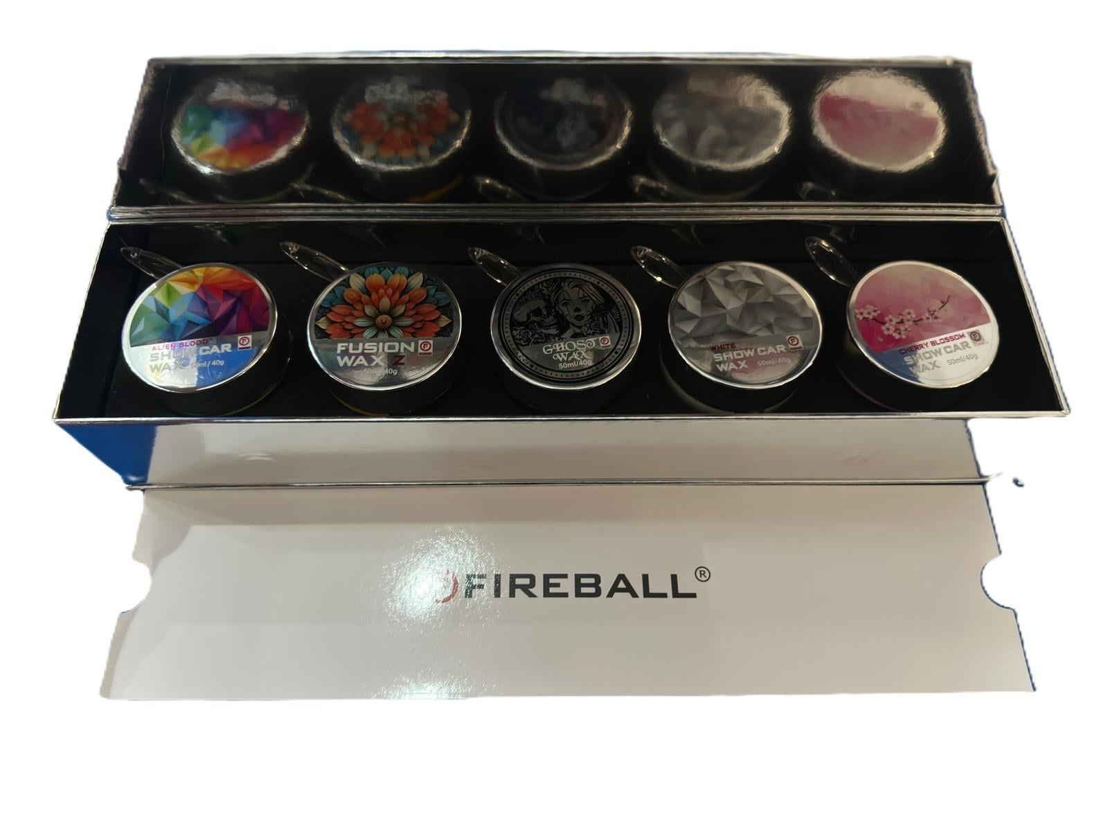 Fireball Wax SE 5'li Set 5x50ml | Premium Carnauba Araç Boya KorumaFireballFIRBLLWAXSET5LI