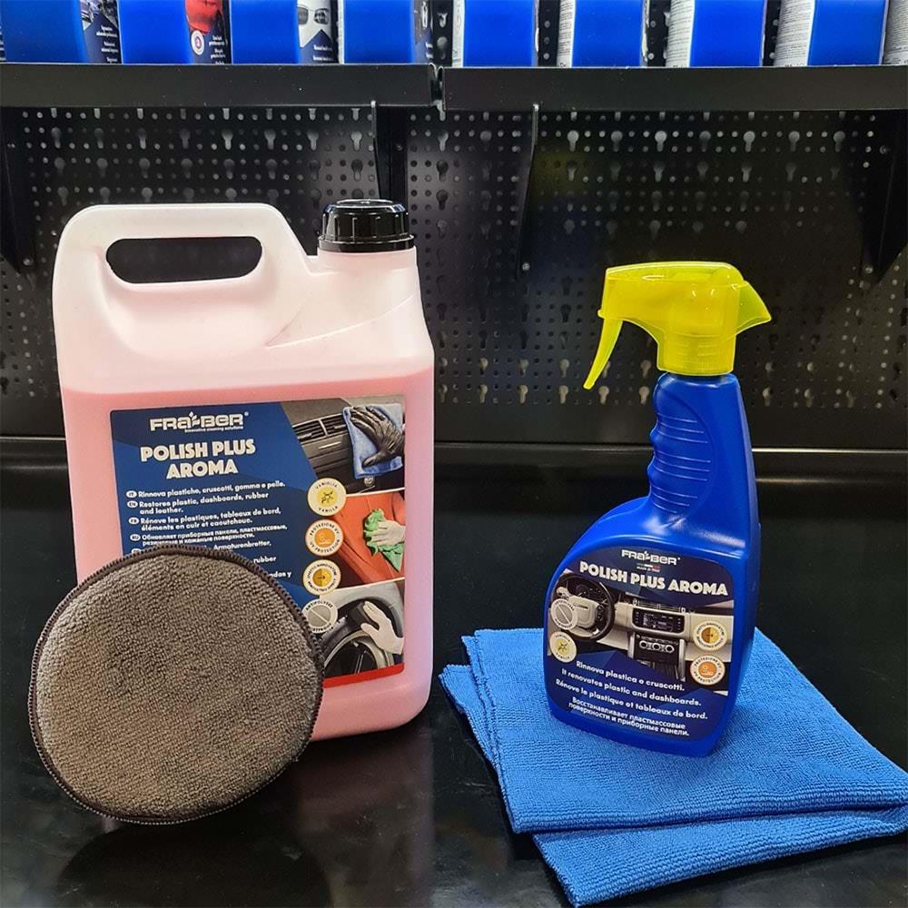 FRA-BER Polish Plus Aroma Plastik, Trim, Deri Yenileyici Bakım (1:3 Konst.) - 4,54 Lt