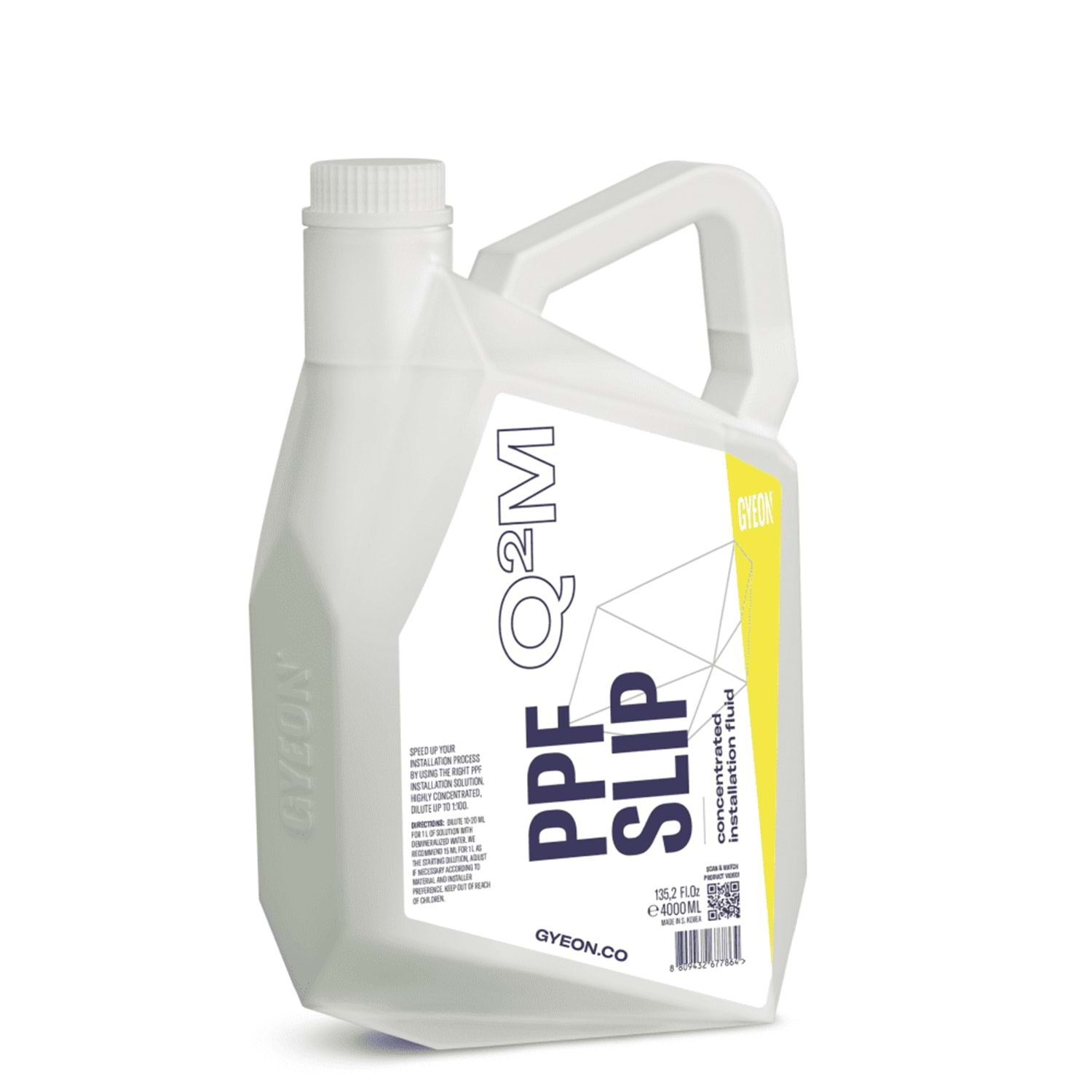GYEON Q²M PPF Slip PPF Folyo Montaj Yapıştırma Sıvısı Yoğun Konsantre - 4000 mlGyeon QuartzPPFSLİP5LT