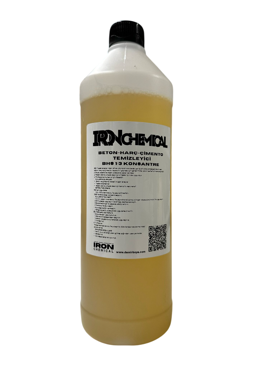 IRON CHEMICAL BHS Beton Forte | Konsantre Harç ve Çimento Temizleyici 1:3-5 | Güçlü Asit Bazlı Temizlik Çözümü 1000ML