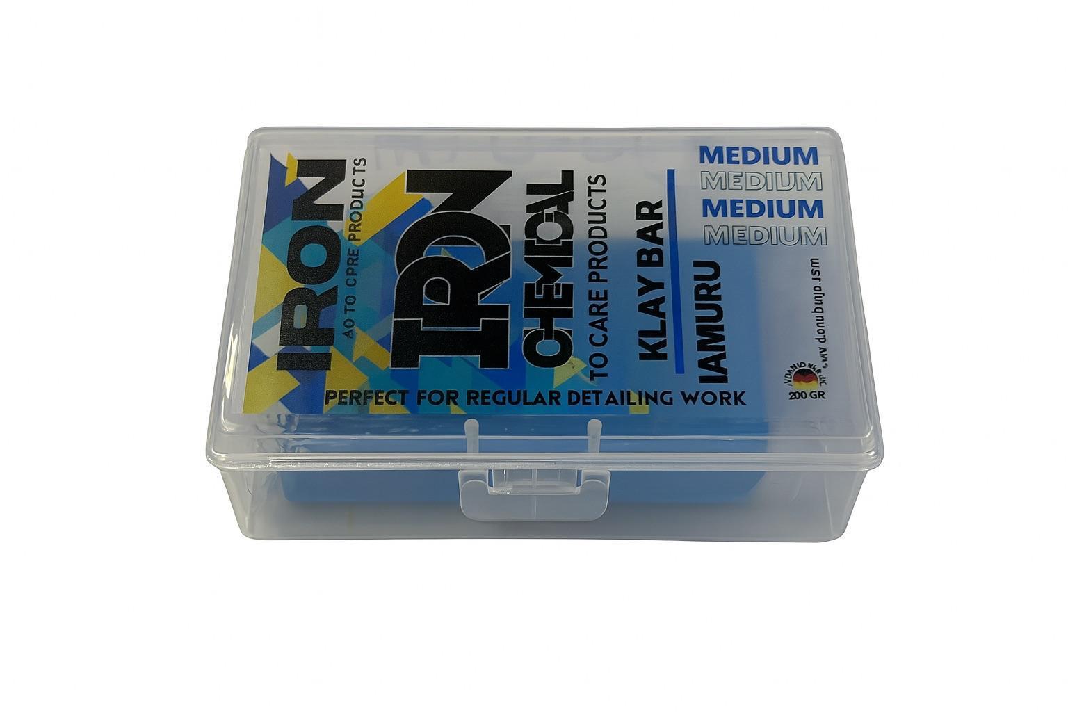 IRON Chemical Clay Bar-Kil – Araç Yüzeyi Temizliği İçin Orta Sertlikte Kil Hamuru | 200 GRIRON  CHEMICALDMR.CB.001472